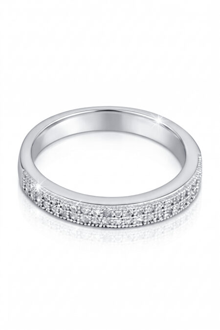 Silberner Ring mit Zirkonia