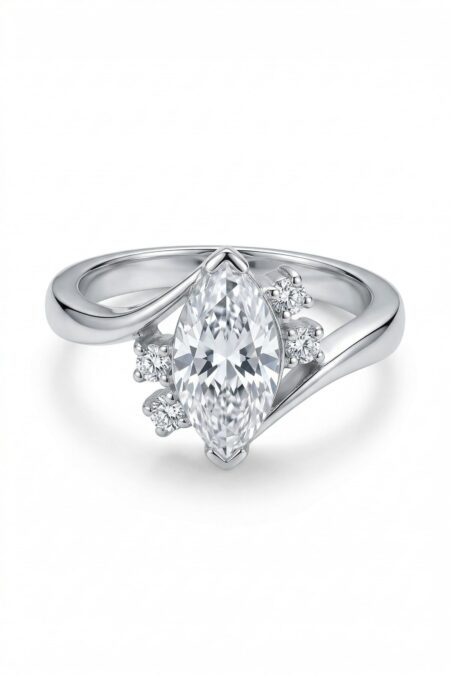 Srebrny pierścionek z cyrkoniami