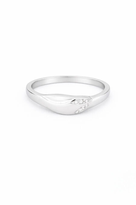 Silberner Ring mit Zirkonia