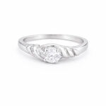 Srebrny pierścionek z cyrkoniami