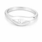 Srebrny pierścionek z cyrkonią