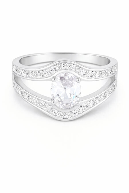 Silberring mit Zirkonia