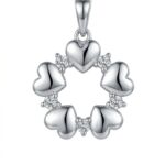 Silberner Herz-Anhänger mit Zirkonia