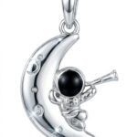 Silberner Astronautenanhänger