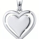 Srebrna zawieszka serce