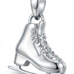 Silberner Schlittschuh-Anhänger