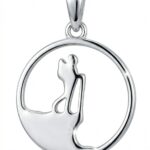 Silberner Anhänger Bergwanderer, Wanderer