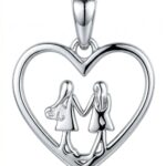 Srebrna zawieszka przyjaciółki, siostry