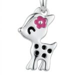 Srebrna zawieszka sarenka