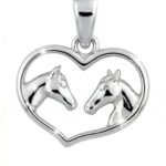 Silberanhänger Pferde