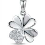 Silberne Klee-Anhänger