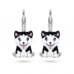 Srebrne kolczyki pieski